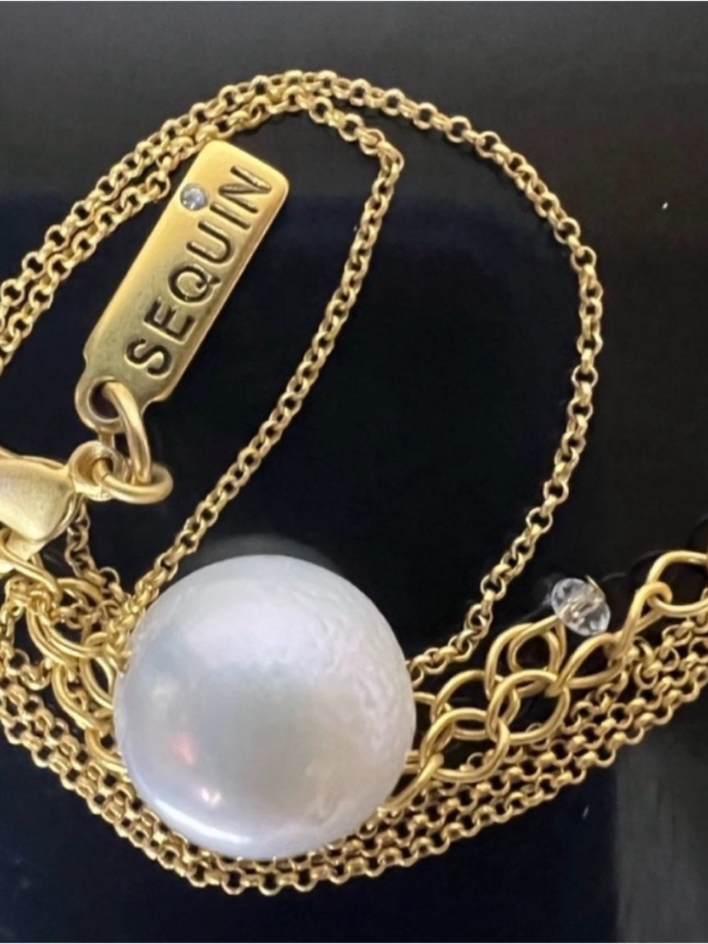 Sequin RAYA CHARM CHOKER NECKLACE great condition!